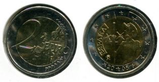 2 евро Дон Кихот Испания 2005 год