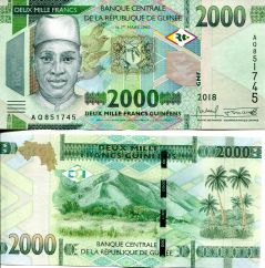 2000 франков Гвинея 2018 год