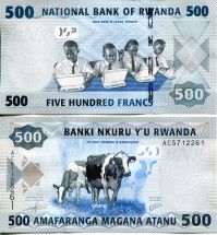 500 франков коровы Руанда 2013 год