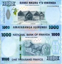 1000 франков Руанда 2019 год