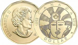 1 доллар Равенство Канада 2019 год