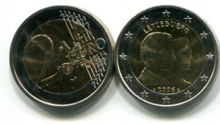 2 евро Гийом Люксембург 2006 год