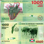1000 франков Бурунди 2015 год