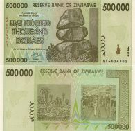 500000 долларов Зимбабве 2008 год