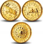 Набор монет Сан-Марино 5 евро знаки зодиака 2018 год