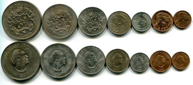 набор монет Тонга 1967 год