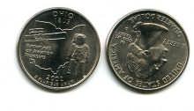 25 центов (квотер) 2002 год (Огайо) США