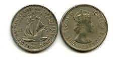 25 центов 1955 год Карибы