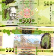500 франков 2018 год Гвинея модификация 2019
