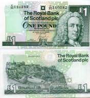 1 фунт Шотландия