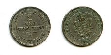 2 новых гроша 1863 год Германия Саксония