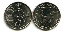 25 центов (квотер) 2008 год D (Аляска) США