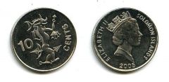 10 центов 2005 год Соломоновы острова