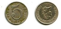 5 сентаво 1886 год Колумбия