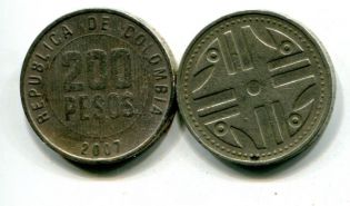 200 песо Колумбия