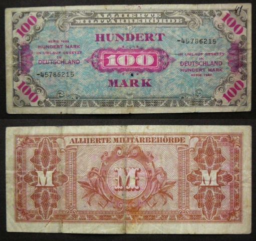 100 марок 1944 год Германия