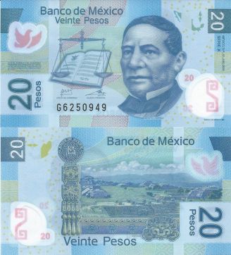20 песо Мексика 2013 год