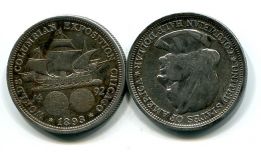 1/2 доллара 1893 год серебро (Колумб) США
