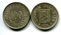 100 марок 1956, 1957 год Финляндия