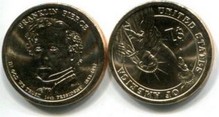 1 доллар 2010 год (Франклин Пирс 14-й президент) США