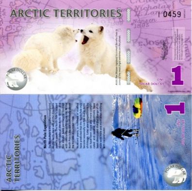 1 доллар 2012 год Арктические территории