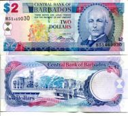 2 доллара 2007 год Барбадос