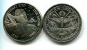 5 долларов 1989 год (первый человек на луне) Маршалловы острова