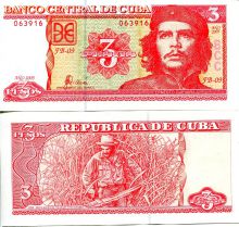 3 песо 2005 год Куба