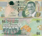 1 доллар 2015 год Багамские острова Л.Пиндлинг