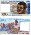 1000 франков Мадагаскар