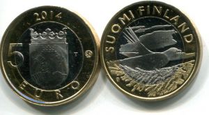 5 евро Кукушка (Финляндия, 2014 г.)