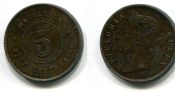 5 центов Маврикий 1890 год