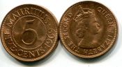 5 центов Маврикий 1969 год