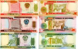 Набор банкнот Мазомбика