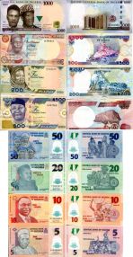 Набор банкнот Нигерии