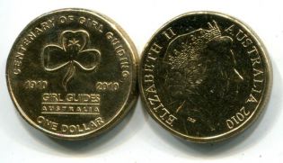 1 доллар девушки-гиды Австралия 2010 год