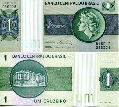 1 крузейро Бразилия 1980 год