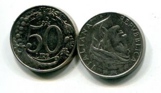 50 лир Италия 1996 год