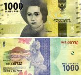 1000 рупий Кут Няк Меутия Индонезия 2016 год